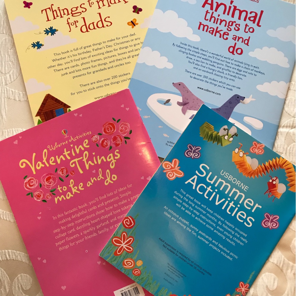 USBORNE 4 Activity Book Lot - Picture 2 of 3
